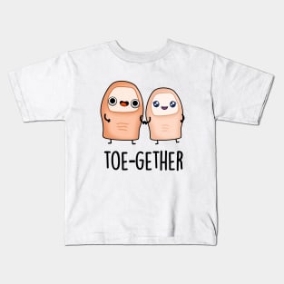 Toe-gether Cute BIg Toe Pu Kids T-Shirt